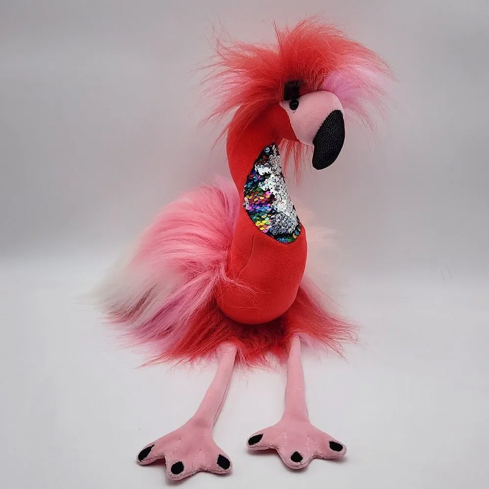 Douglas Flamingo‎ Phyllis Plush Flip Sequin Sitting Soft 21 Inch Stuffed Animal
